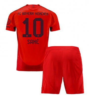 Bayern Munich Leroy Sane #10 Hemmakläder Barn 2024-25 Kortärmad (+ Korta byxor)